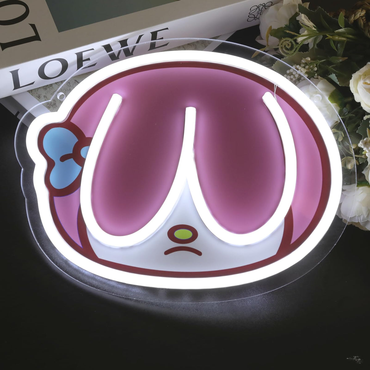 KODGGHK Melody Neon Sign for Wall Decor,Janpanese Anime LED Light Sign for Bedroom Game Room Kid Room Party Decor,Dimmable Cute Light Up Sign Teen Girls Gifts