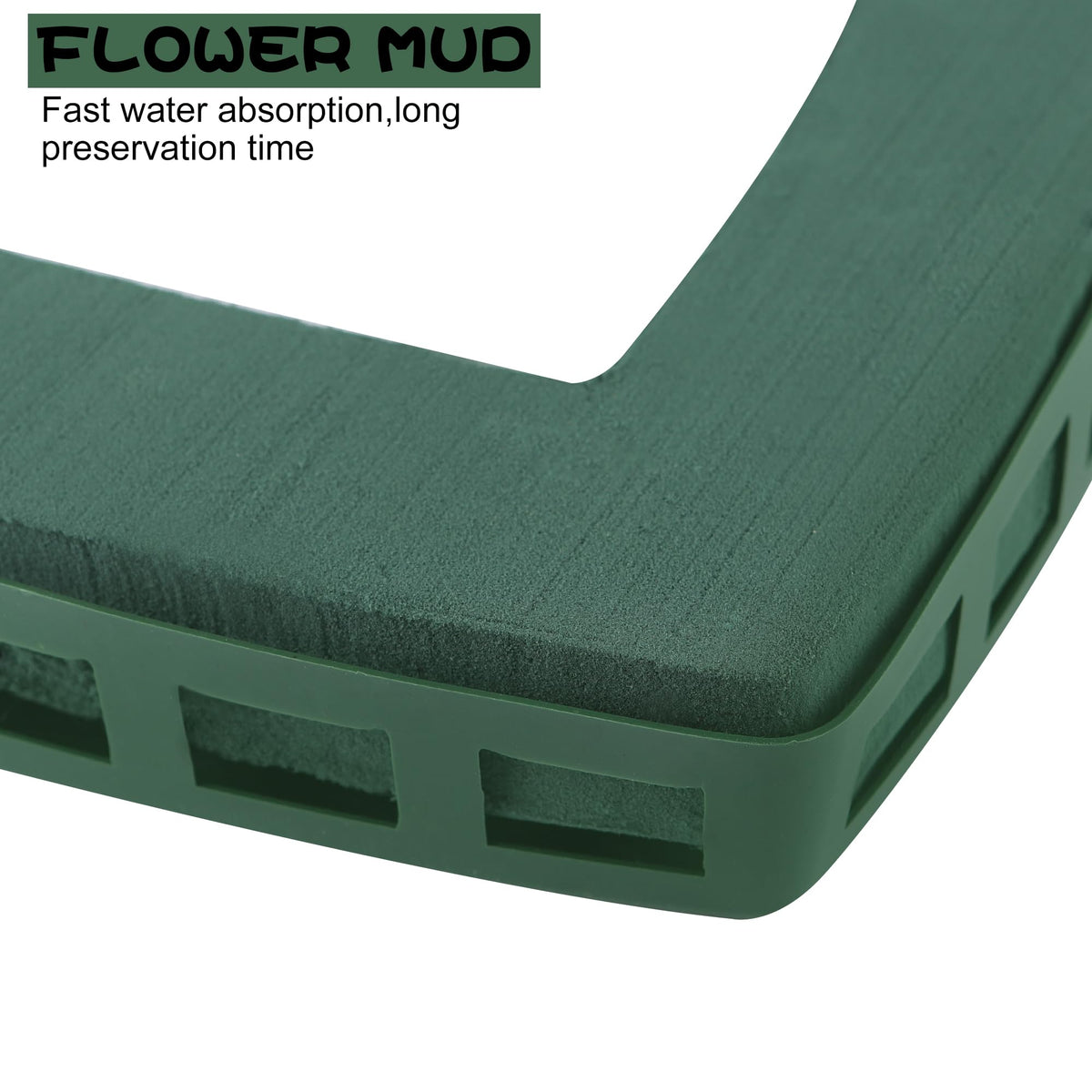 Heart Floral Foam Cage for Fresh Flowers,with Wet Floral Foam Blocks and Suction Cup, Suitable for Wedding,Home,and Garden Decorations.