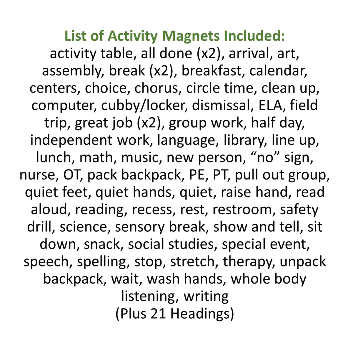 SchKIDules Magnetic Visual Schedule & Progress Chart for School; 2-Sided 18” Folding Board Plus 141 Magnets for Daily Routines, Positive Behavioral Supports, Special Ed, Preschool, ADHD & Autism
