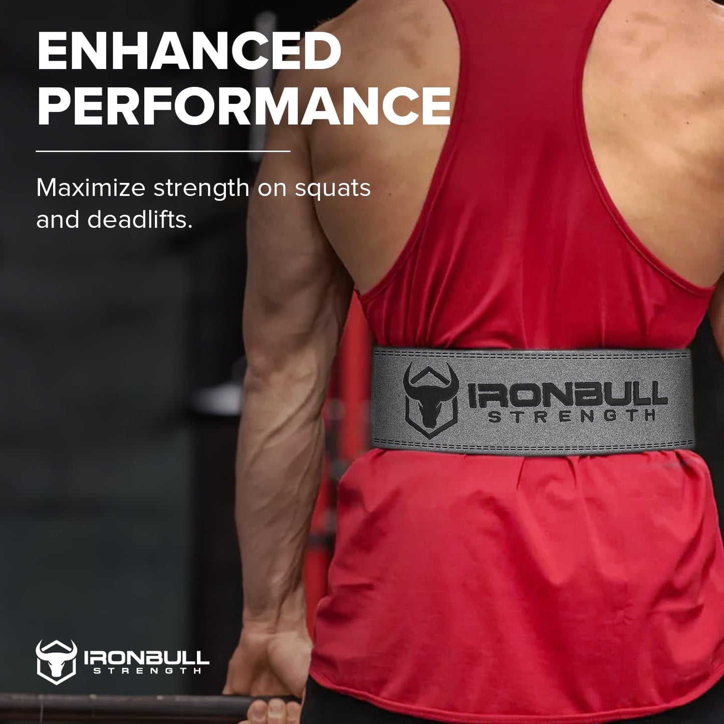 PowerLifting Belt/Weight Lifting Belt - 10mm Double Prong - 4-inch Wide - Advanced Back Support for Weightlifting and Heavy Power Lifting (Grey, XX-Large)