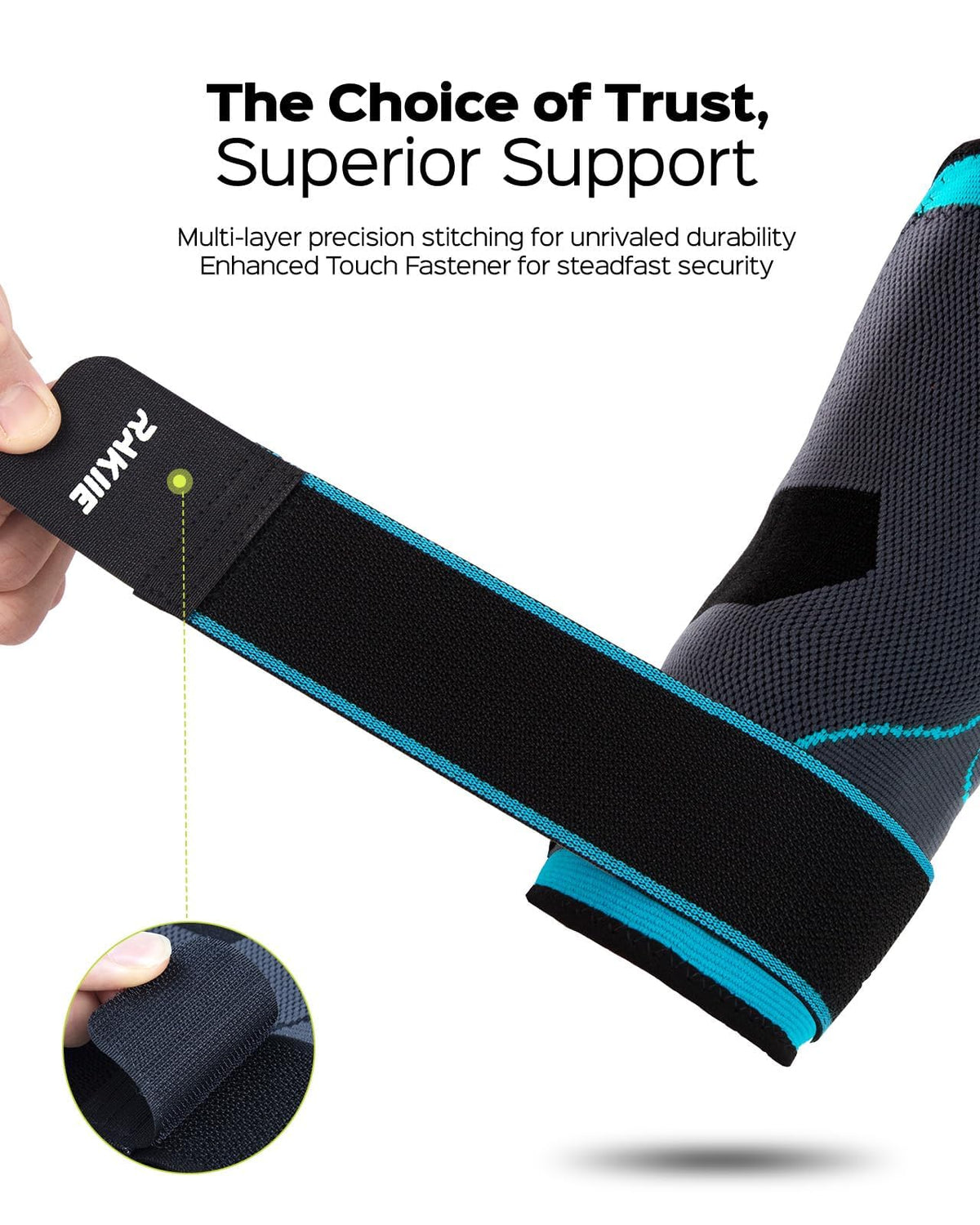 Rakiie Elbow Compression Sleeve 2 Pack, Elbow Brace for Tendonitis and Tennis Elbow, Pain Relief Elbow Brace for Men & Women, Elbow Sleeve Reduce Joint Pain for Tennis, Golfer, Workouts, Blue (M)