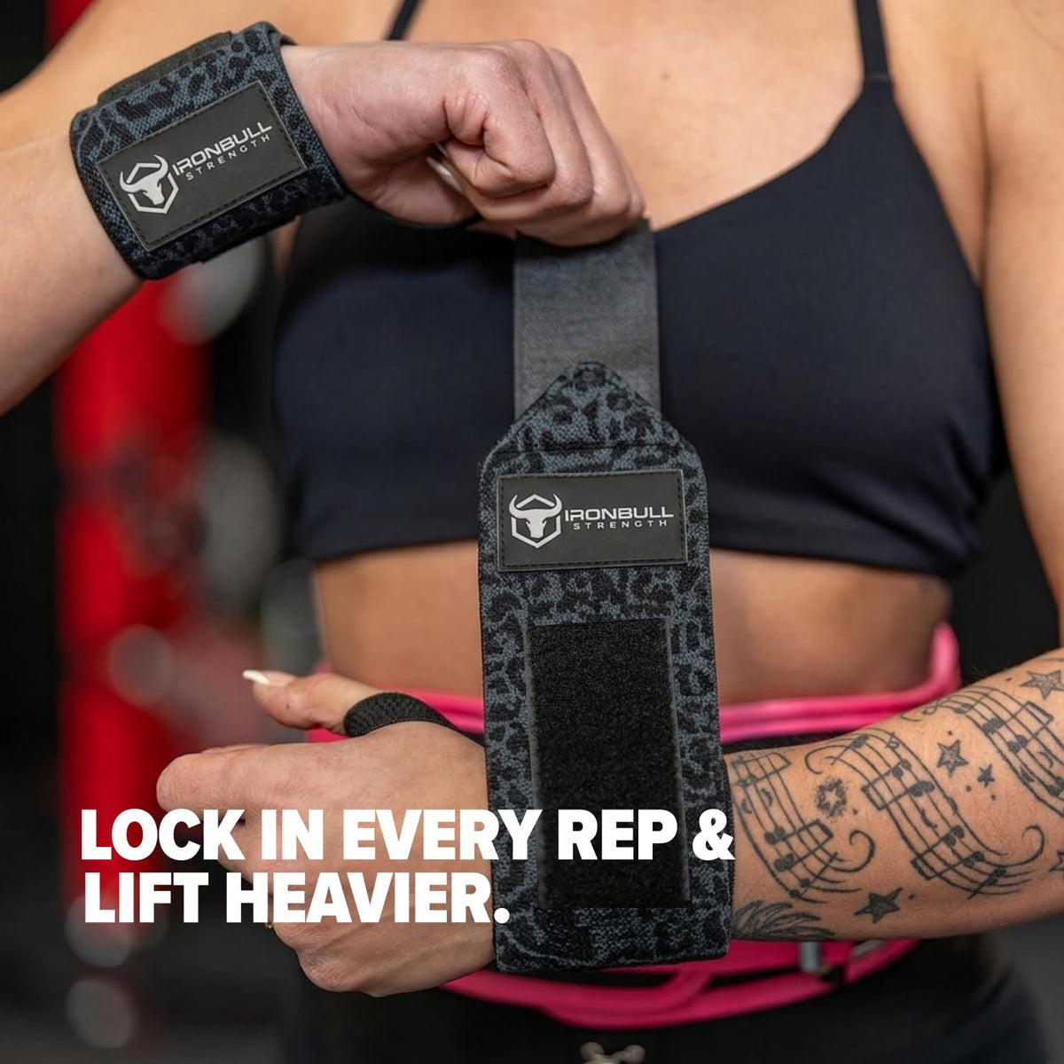Wrist Wraps for Weightlifting & Powerlifting (18") - Premium Quality Wrist Straps for Weight lifting with Thumb Loop - Best Gym Wrist Wraps for Bench Press, Dip, Triceps & Curls for Men and Women
