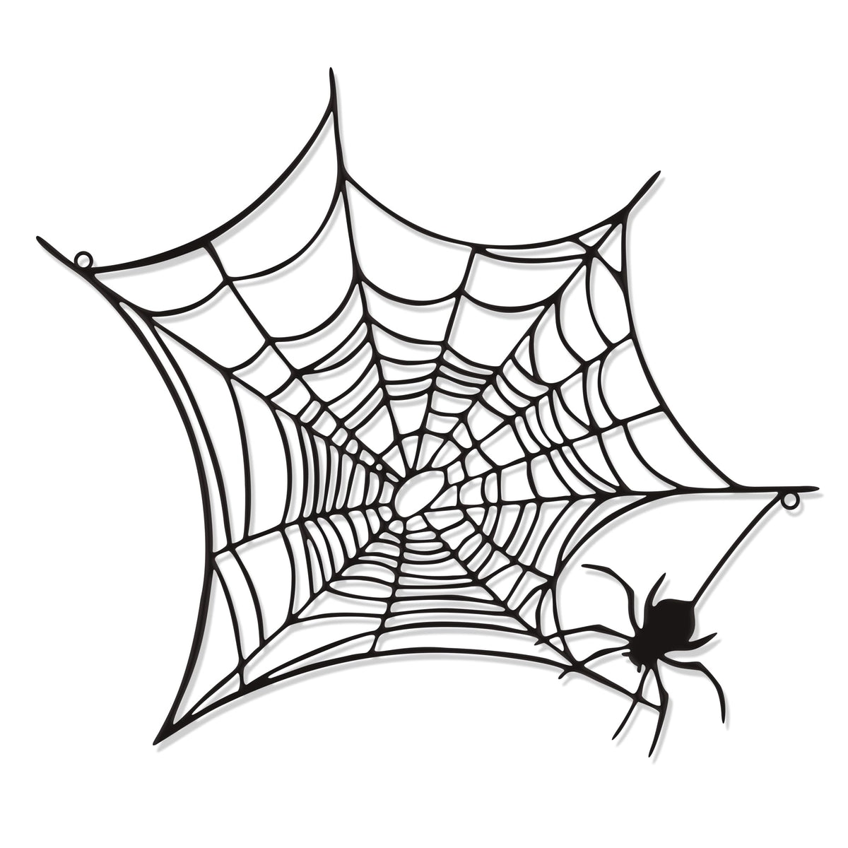 YATEASLU Halloween Interior Wall Decor, Halloween Spider Decoration, Scary Spiderweb Wall Sculpture for Grunge Style Room Decor