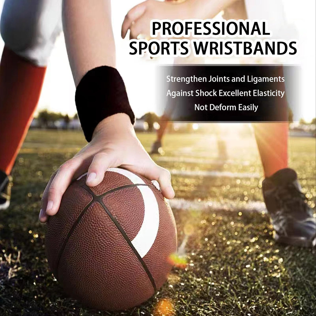 Fecawd 6 Pack Wristbands Sweatbands for Men & Women, Breathable Tennis Wrist Bands Absorbent Sweat Band Multiuse Wristband for Basketball, Running, Gym, Working Out(Black,White,Grey)
