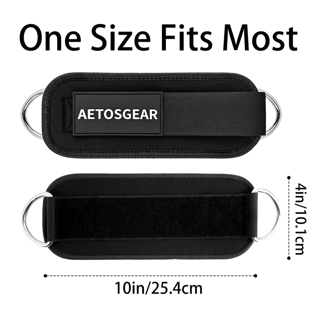 Ankle Straps For Cable Machines Women,Kickback Ankle Strap,Ankle Cuff Cable Attachment,Gym Glutes Workout Strap,Leg Extension Straps,One Size Fit All Premium Padded Cuffs Super Comfort Fitness (01-Black, Single)