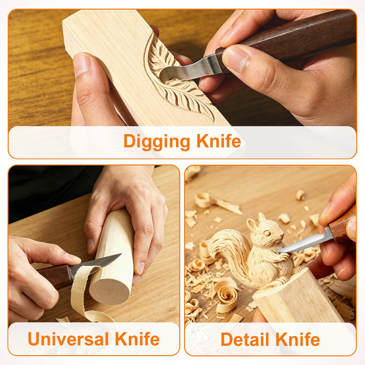 30pcs Wood Carving Kit Includes Basswood Blocks Wood Whittling Knife Kit 4pcs Templates Carving Knives for Wood DIY Beginners