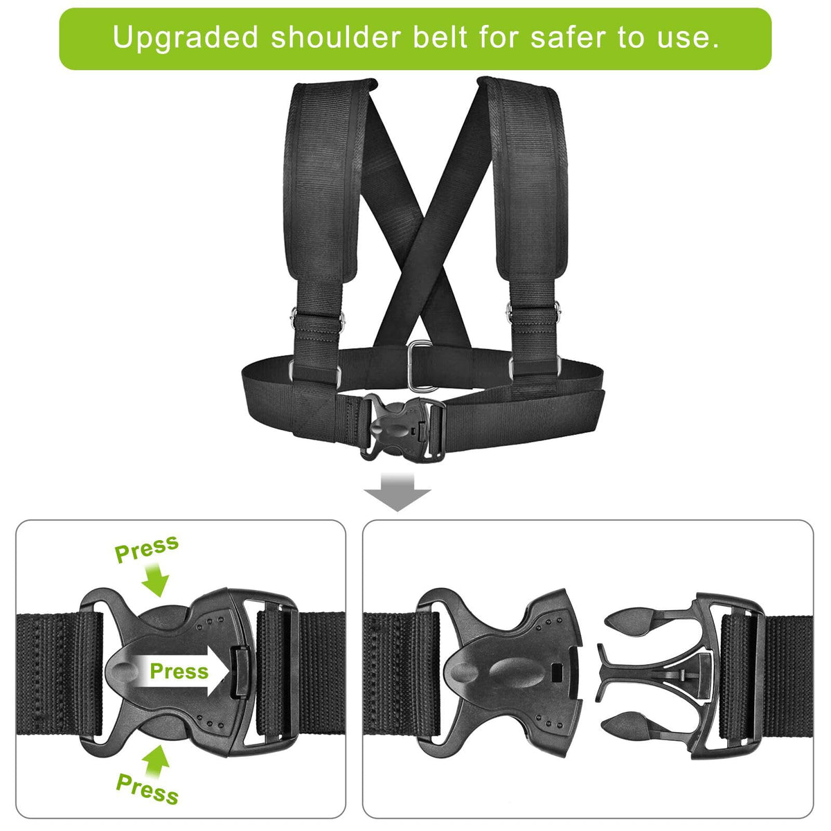 Kipika Weight Sled, Workout Sled, Fitness Strength Training Sled, Speed Training Sled for Athletic Exercise, Speed Improvement, Easily Through Obstacles, Suitable for 1" & 2" Weight Plate (B- Black)