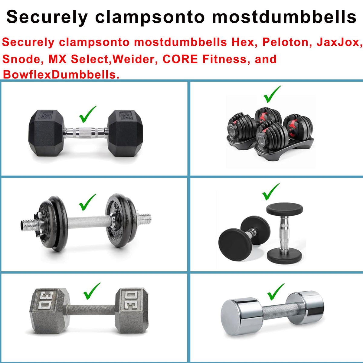 Dumbbell Grip Handle for Home Fitness,Dumbbell Handle Converts Your Dumbbells Into Kettlebells,Adjustable & Up to 100 lb Capacity Weight Barbell
