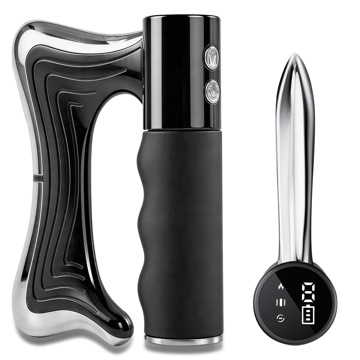 baoinse Electric Muscle Scraper, Muscle Scraper Tool with Heating and Vibration, 3 Adjustable Intensity Modes, Electric Massager for Muscles for Full Body Muscle Relaxation, Recovery and Pain Relief