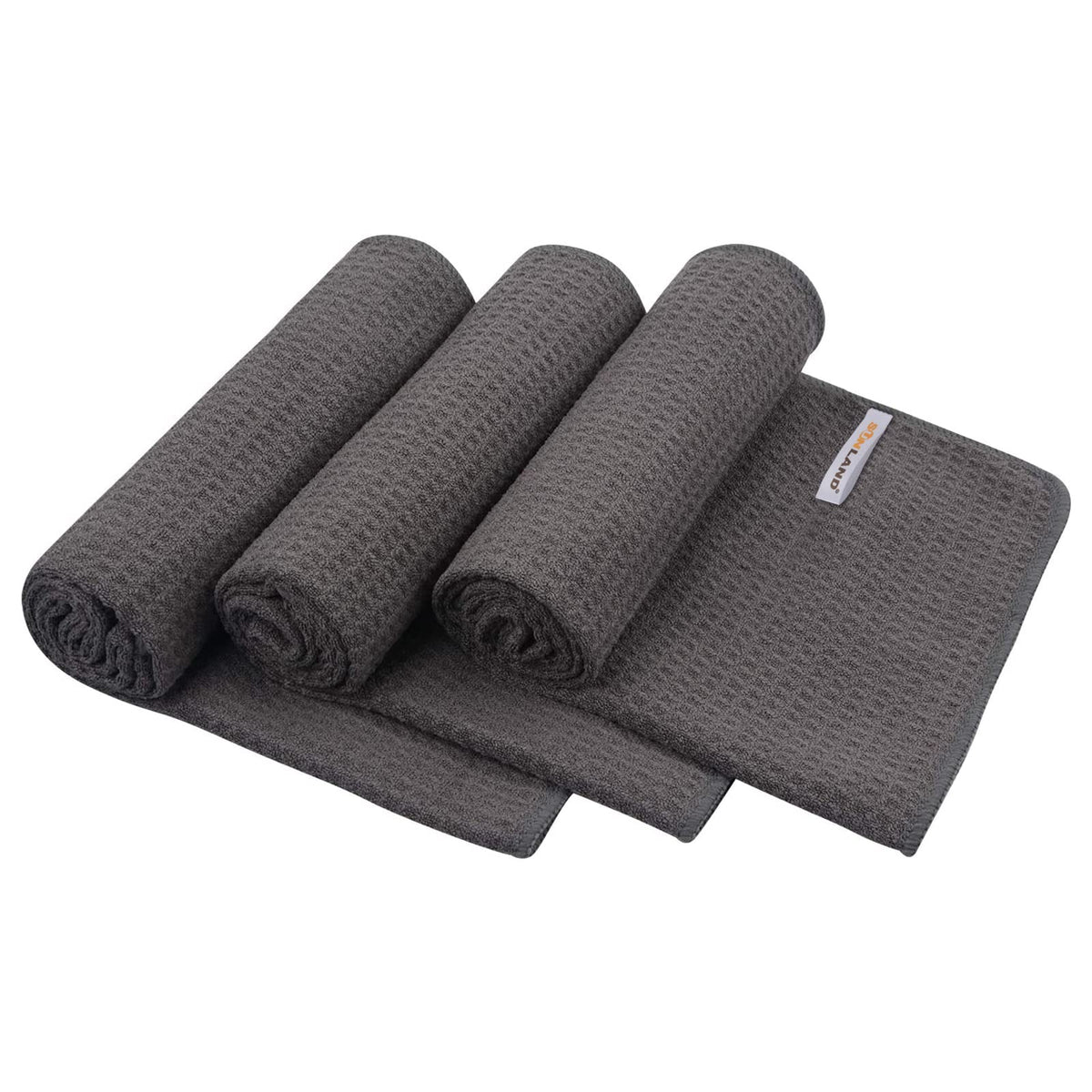 SUNLAND Microfiber Gym Towels Sports Workout Towel Fast Drying Fitness Sweat Towels for Men & Women Lightweight Multi-Purpose Hot Yoga Towel 3 Pack 16Inch x 32Inch