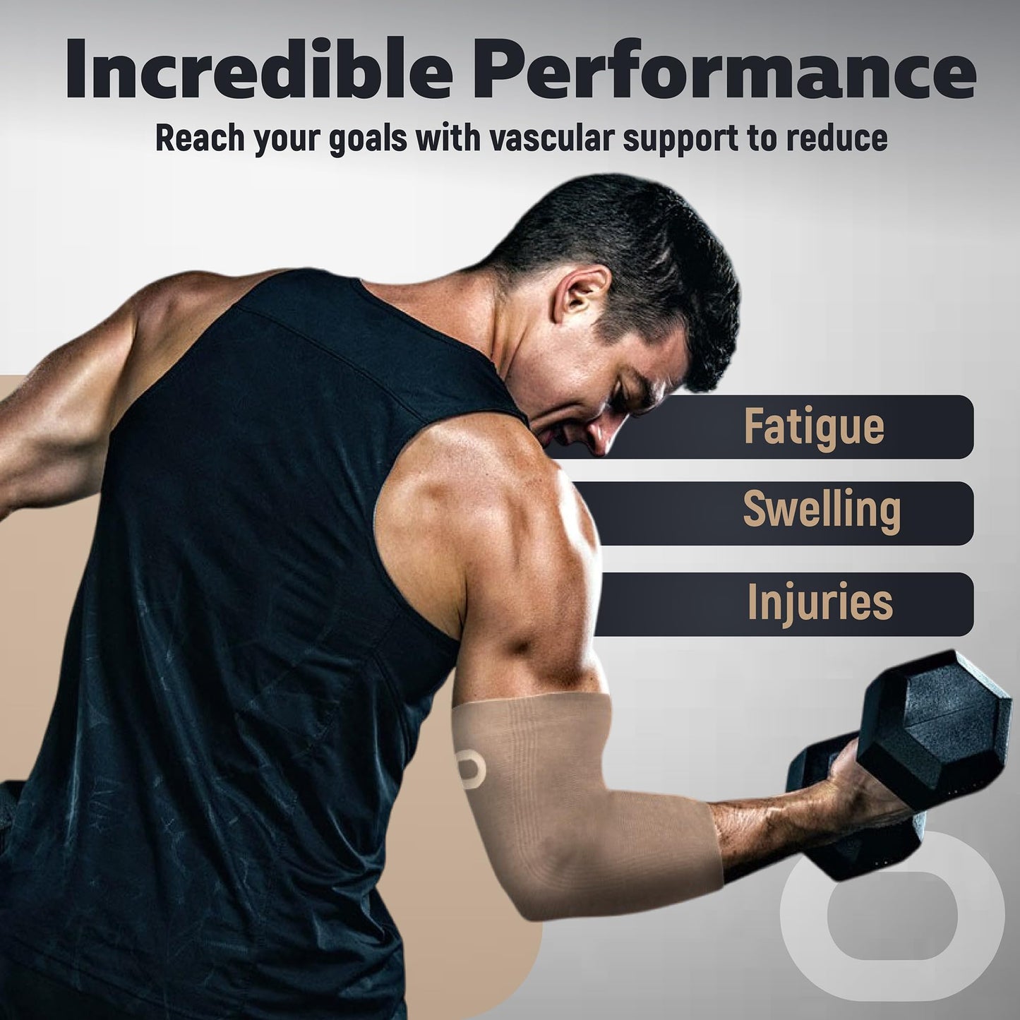 Elbow Brace Compression Sleeve (1 Pair) - Instant Support Elbow Sleeves for Tendonitis, Arthritis, Bursitis, Tennis Elbow, Golfers Elbow, Treatment, Workouts, Weightlifting, Pain Relief, Recovery