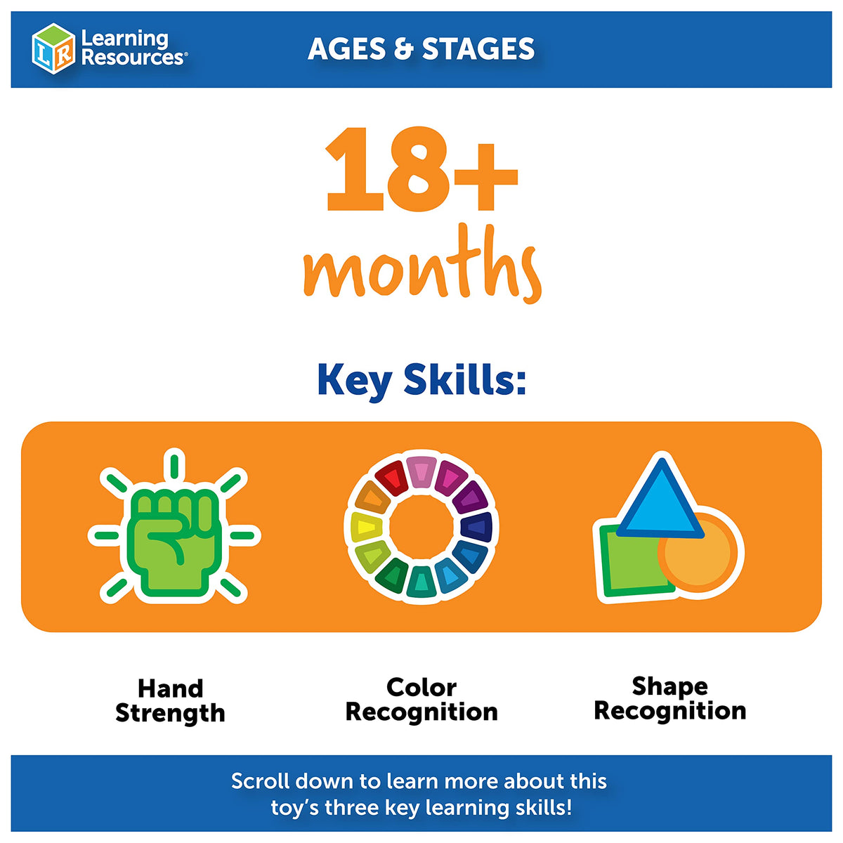 Learning Resources Spike the Fine Motor Hedgehog Puzzle Playmate - 11 Pieces,Ages 18+ Months Fine Motor Game, Color and Shape Recognition Toddler Montessori Toys