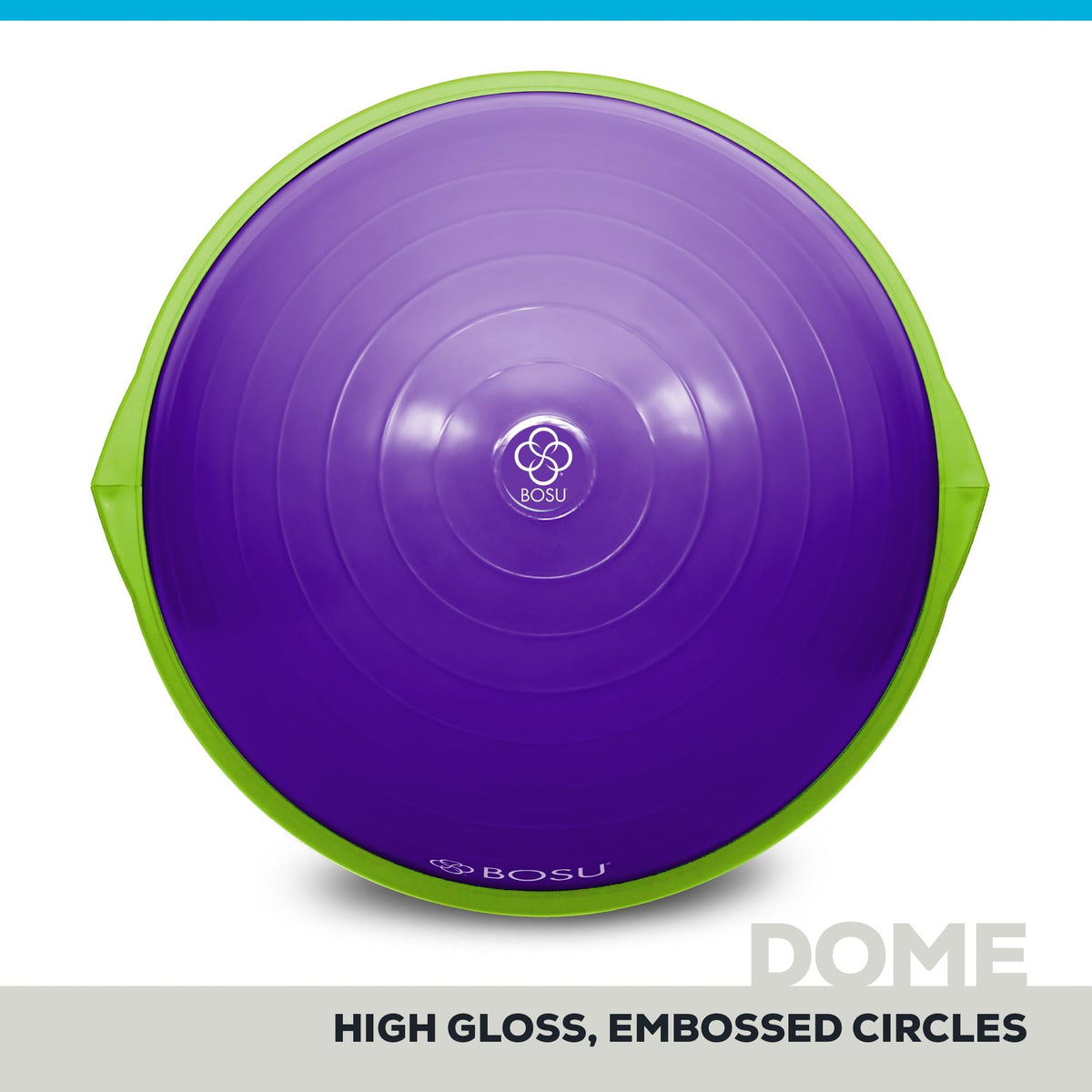 Bosu 72-10850 Home Gym Equipment The Original Balance Trainer 65 cm Diameter, Purple and Green