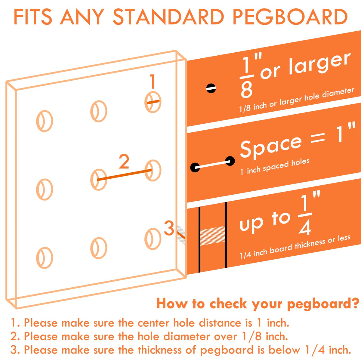 G.CORE Pegboard Hooks Accessories - 30pcs 2inch Metal Peg Board Tool Hangers, Fits 1/8 1/4 Pegs Slots, Pegboard Wall Organizer Shelving Racks, Hanging Display Storage Holders for Garage Craft (Black)