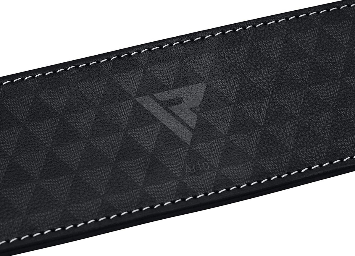 RDX Weight Lifting Belt Nappa Leather, 4” Padded Lumbar Back Support, 11 Adjustable Holes, Bodybuilding Training, Powerlifting Deadlifts Workout Squats Exercise, Home Gym Fitness Equipment