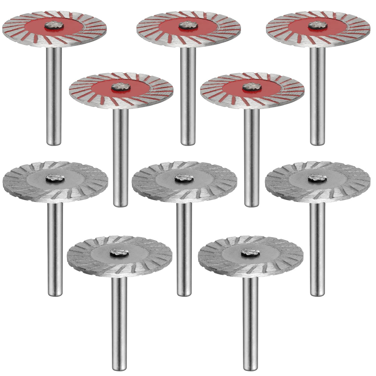 AOKLIT 10pcs Stone Carving 40mm Blades Tools, Mini Engraving Diamond Saw Blades, Diamond Metal Cutting Wheel Saw for Granite, Marble, Ceramic, Porcelain, Tile