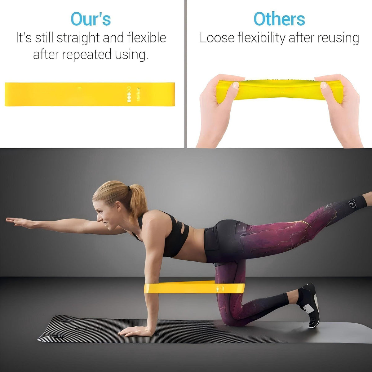 Resistance Bands for Working Out 6 Pack Resistance Bands for Arms,Elastic Pilates Flexbands for Physical Therapy Yoga, Stretch Exercice Loop Bands for Booty Legs