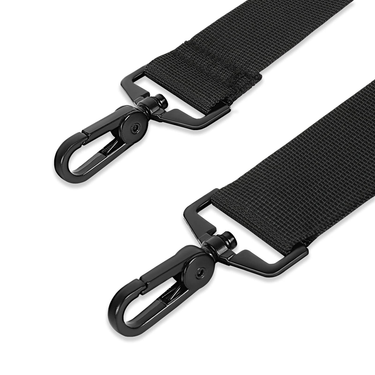 Taygeer Shoulder Strap, 52" Universal Replacement Laptop Shoulder Strap Luggage Duffel Bag Strap Adjustable Comfortable Belt with Metal Hooks for Briefcase Computer Messenger Bag Laptop Case, Black