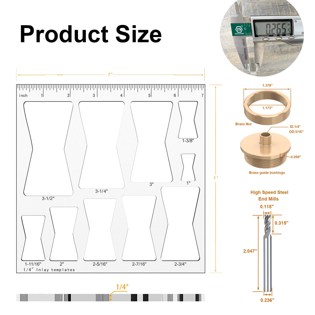 10 in 1 Router Templates for Woodworking,Butterfly Inlay Template,Wood Bowtie Router Templates Jig Bowtie Inlay Kit for Precise,Cuts Butterfly Inlay Template Decorative