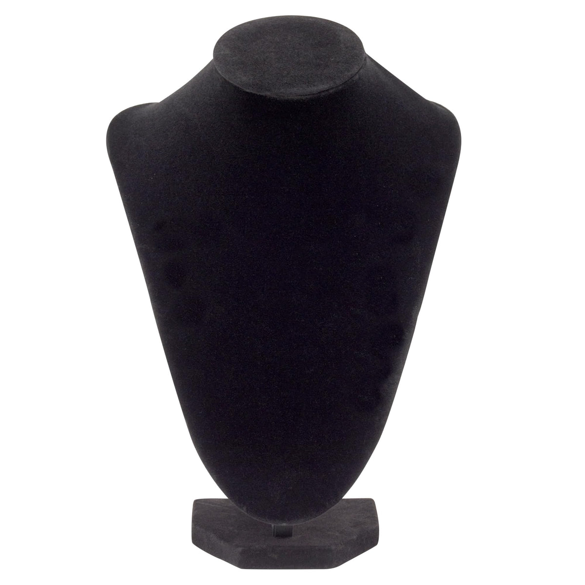 Juvale Necklace Display Stand & Bust Set - 2-Piece, Black Velvet, Modern Freestanding - Necklace Holder Stand & Bracelet Holder Display - Jewelry Showcase for Vendors & Photography