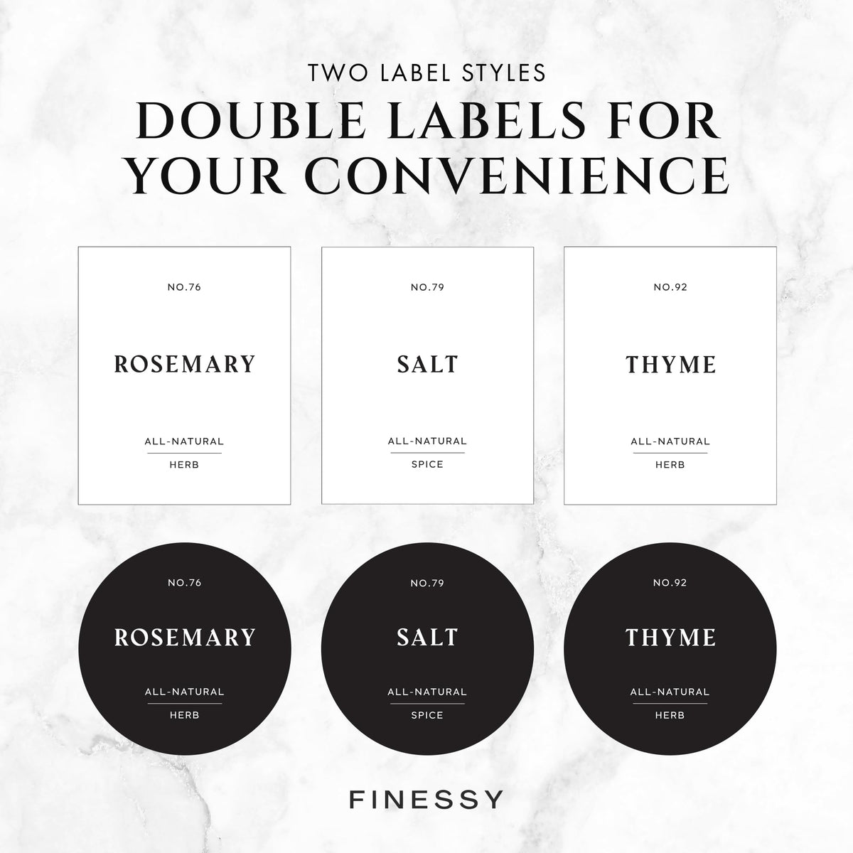 FINESSY Bamboo Glass Spice Jars with Labels and Shaker Lids Clear Empty 4oz 24 Pack Bottles Set, Glass Spice Containers with Labels, Seasoning Organizer Jars