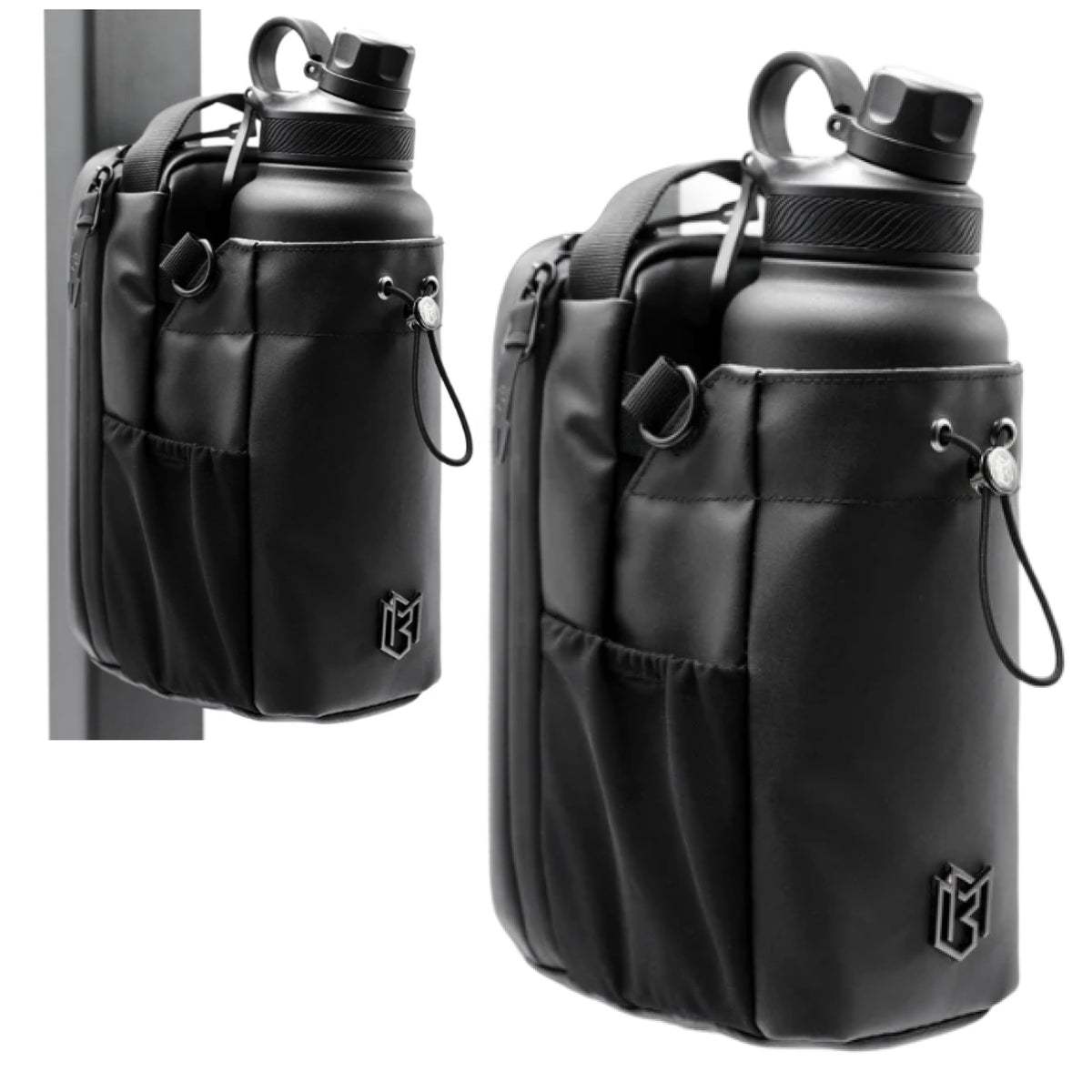 Magnetic Gym Bag for Men and Women – Sling Bottle with Magnetic Attachment | Water Bottle Holder, Gym Pouch, Crossbody Bag for Travel, Sports, Work, Fitness