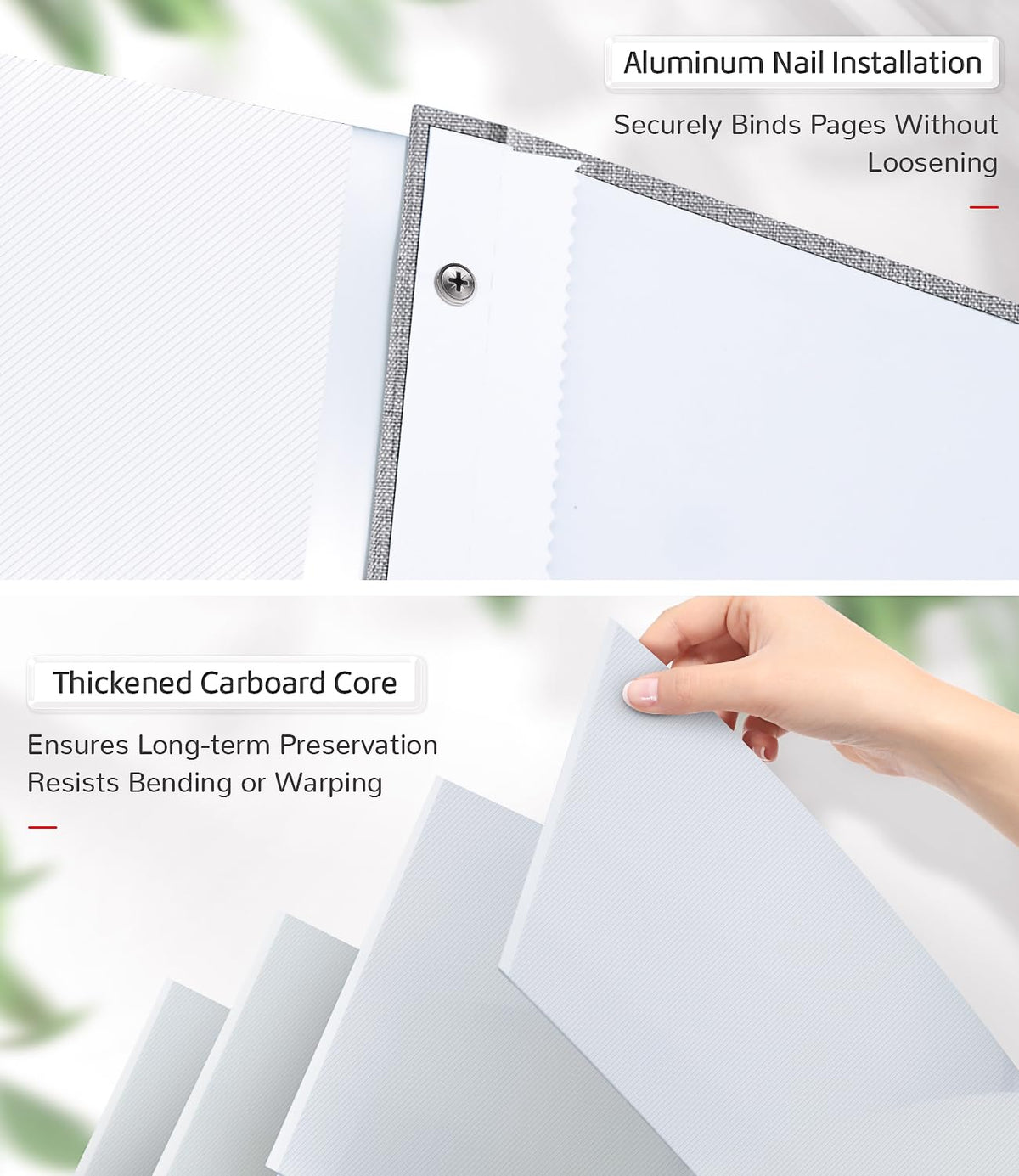 Artfeel Photo Album Self Adhesive Scrapbook Album for 3x5 4x6 5x7 8x10 Pictures,40 Pages Linen Cover with Display Window DIY Photo Book,Ideal Gifts for Family Travel Wedding Baby