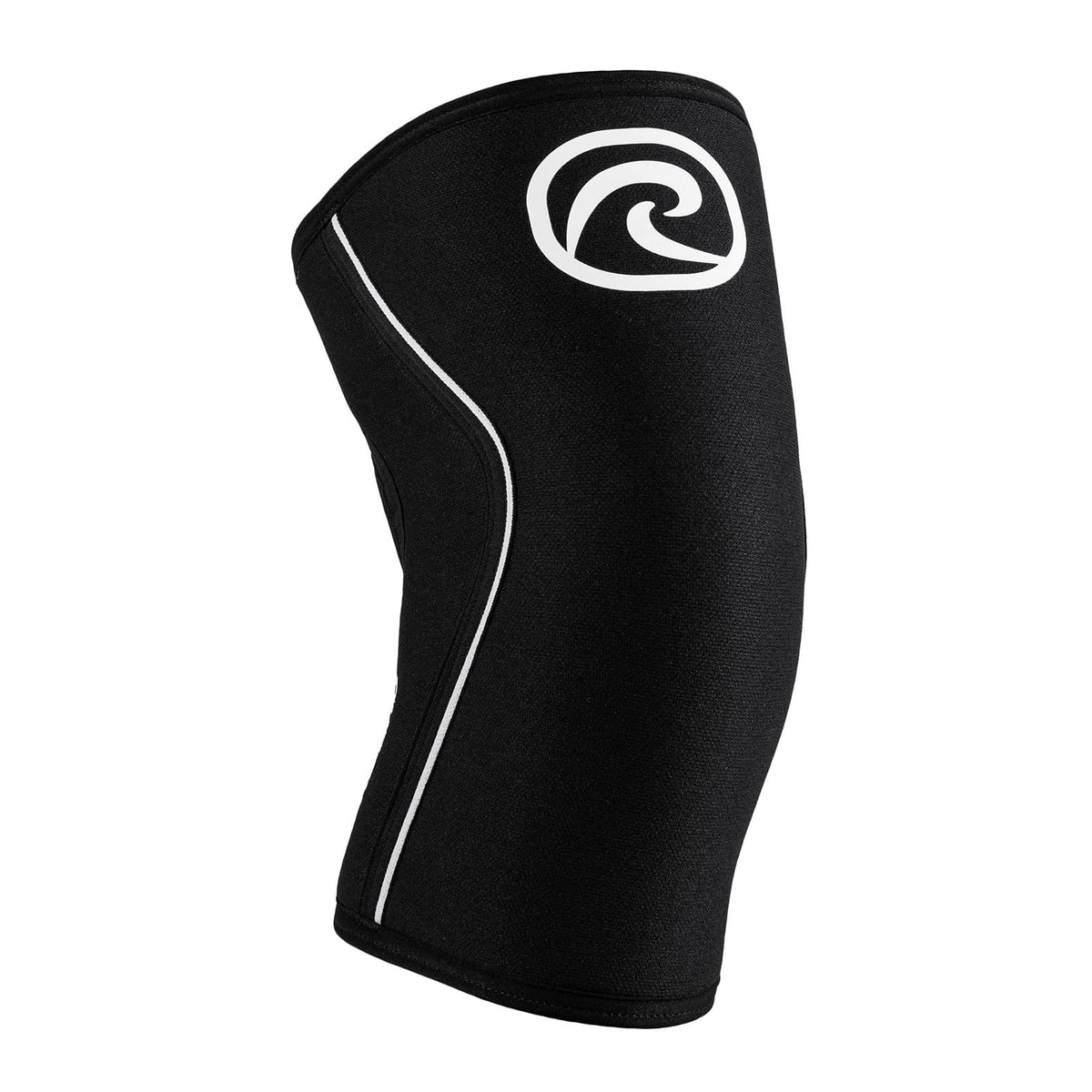 Rehband Rx Knee Sleeve Power Max, 1 piece, knee support 7mm neoprene, strongman, heavy lifting, longest knee sleeve, Colour:Black, Size:XL