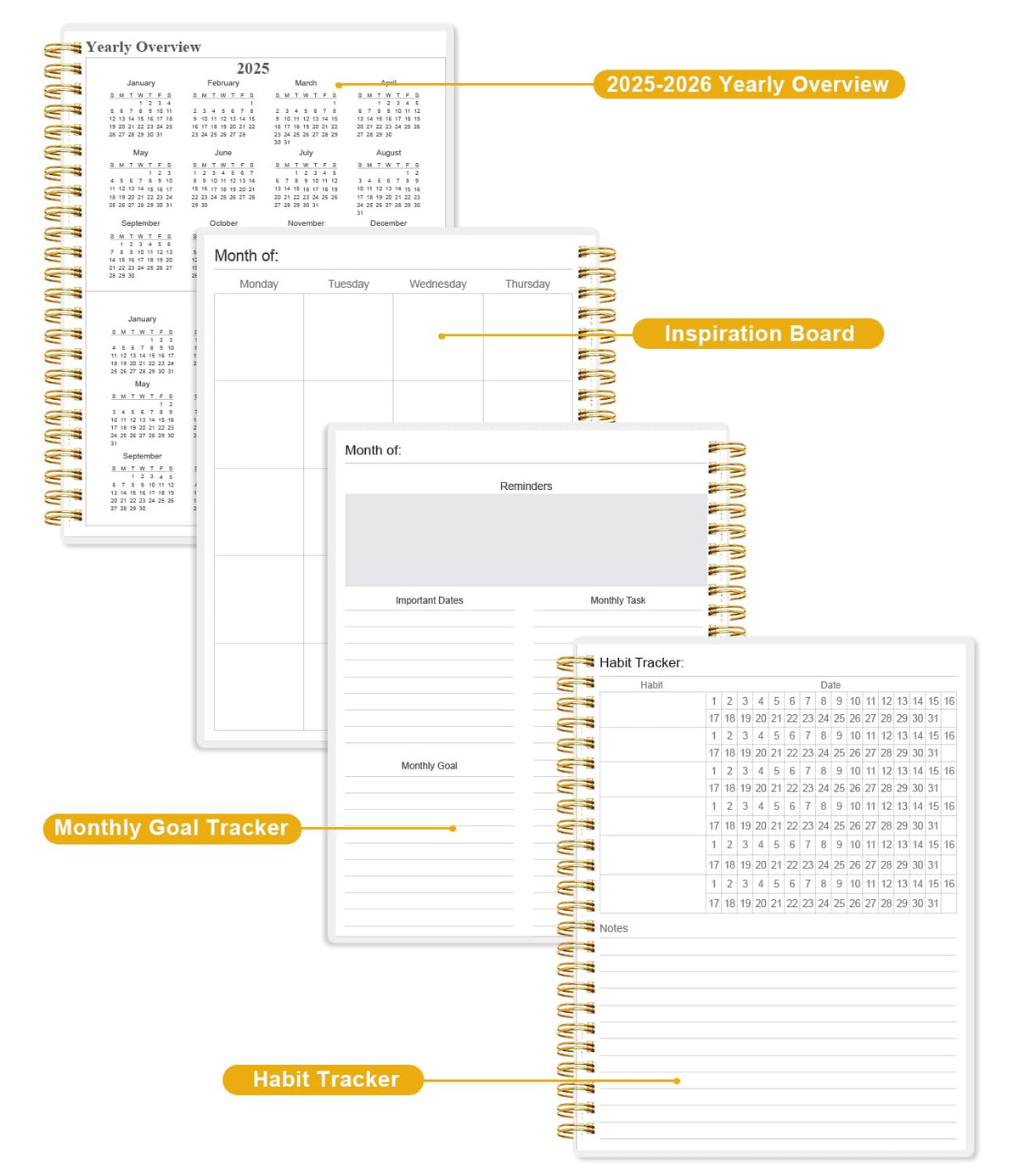 Academic Planner for 2026-2027 or Anytime - Undated Weekly Student Planner For Homeschool, High School, College & Nursing Students, 200 Pages, 8.5" x 11", Green