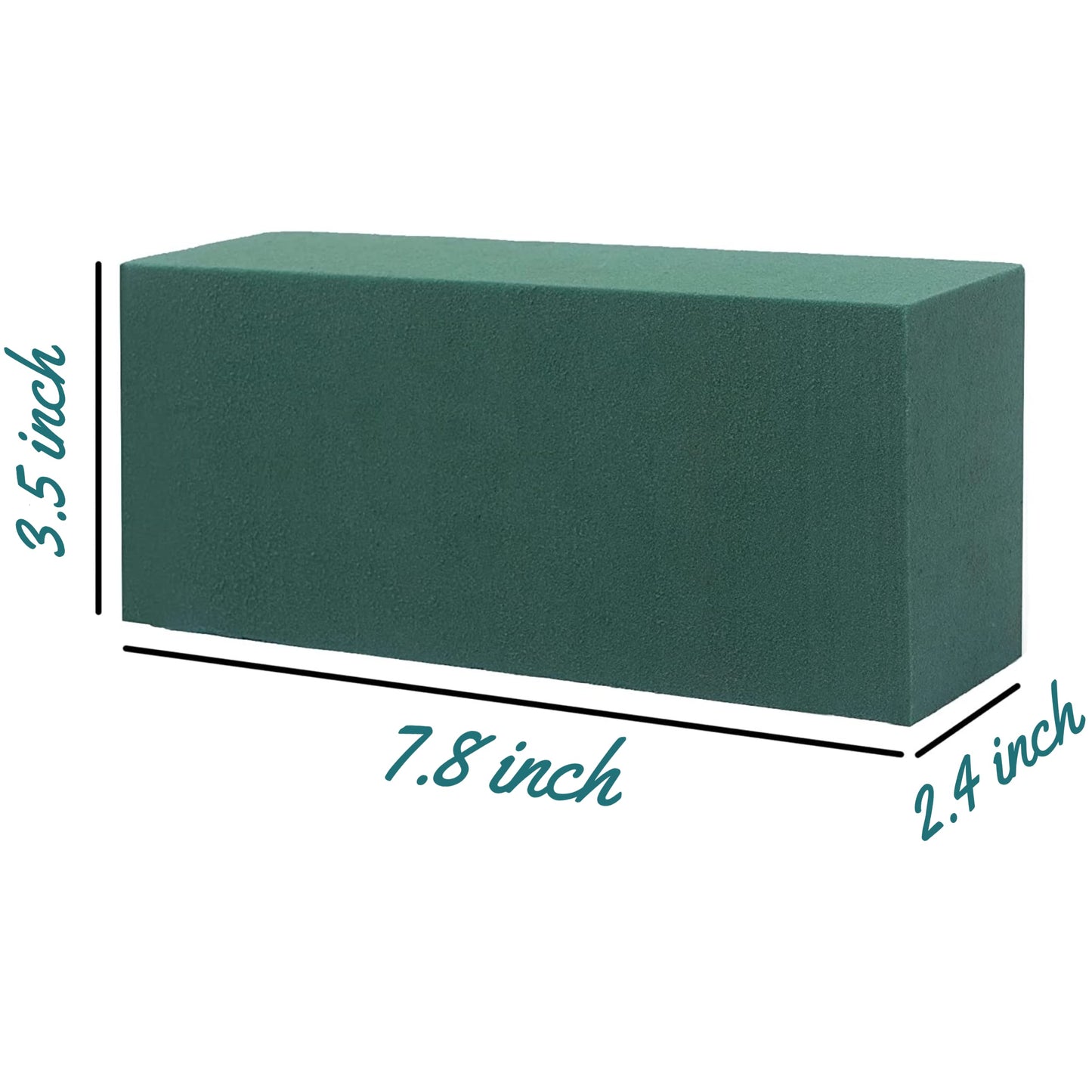 FLOFARE Pack of 8, Dry and Wet Floral Foam Blocks for Fresh and Artificial Flowers, Each (7.8” L x 3.5” W x 2.4” H), for Wedding, Birthdays, Home, Office and Garden Decorations