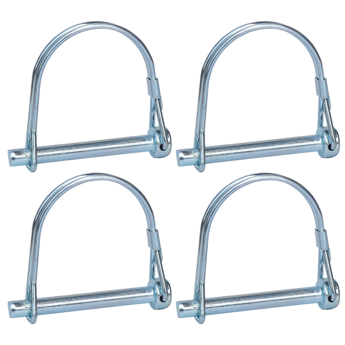 Trailer Coupler Pin, 4PCS Tivnhuils Hitch Pin Safety Coupler Pin, Zinc Plated Carbon Steel Trailer Pin Hardware Pins , 1/4" x 2.16", Small
