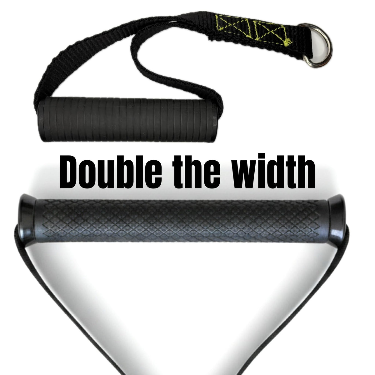 Bodytorc Extra Wide Cable Attachment Handles (Pair) – Heavy Duty Non-Slip Ergonomic D-Handles for Gym Pulley Systems, Resistance Bands, & Suspension Trainers