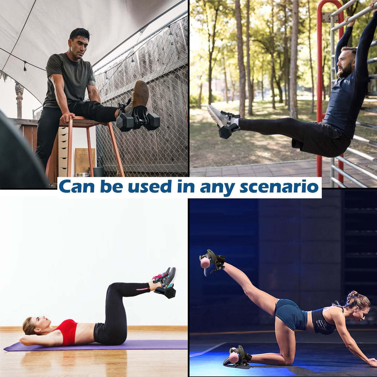 Foot Dumbbell Attachment, Dumbbell Weights for Legs Holder, Weight Training for Legs, Adjustable│1-120 lbs, Leg&Core&All Around Workout, Left/Right Foot