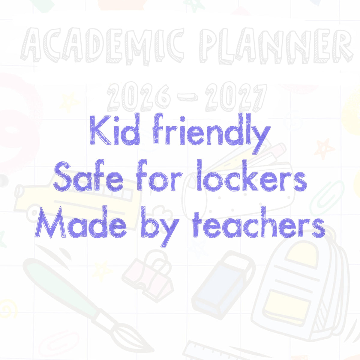 2026-2027 Academic Year Create Elementary Student Planner, 8.5" x 11"
