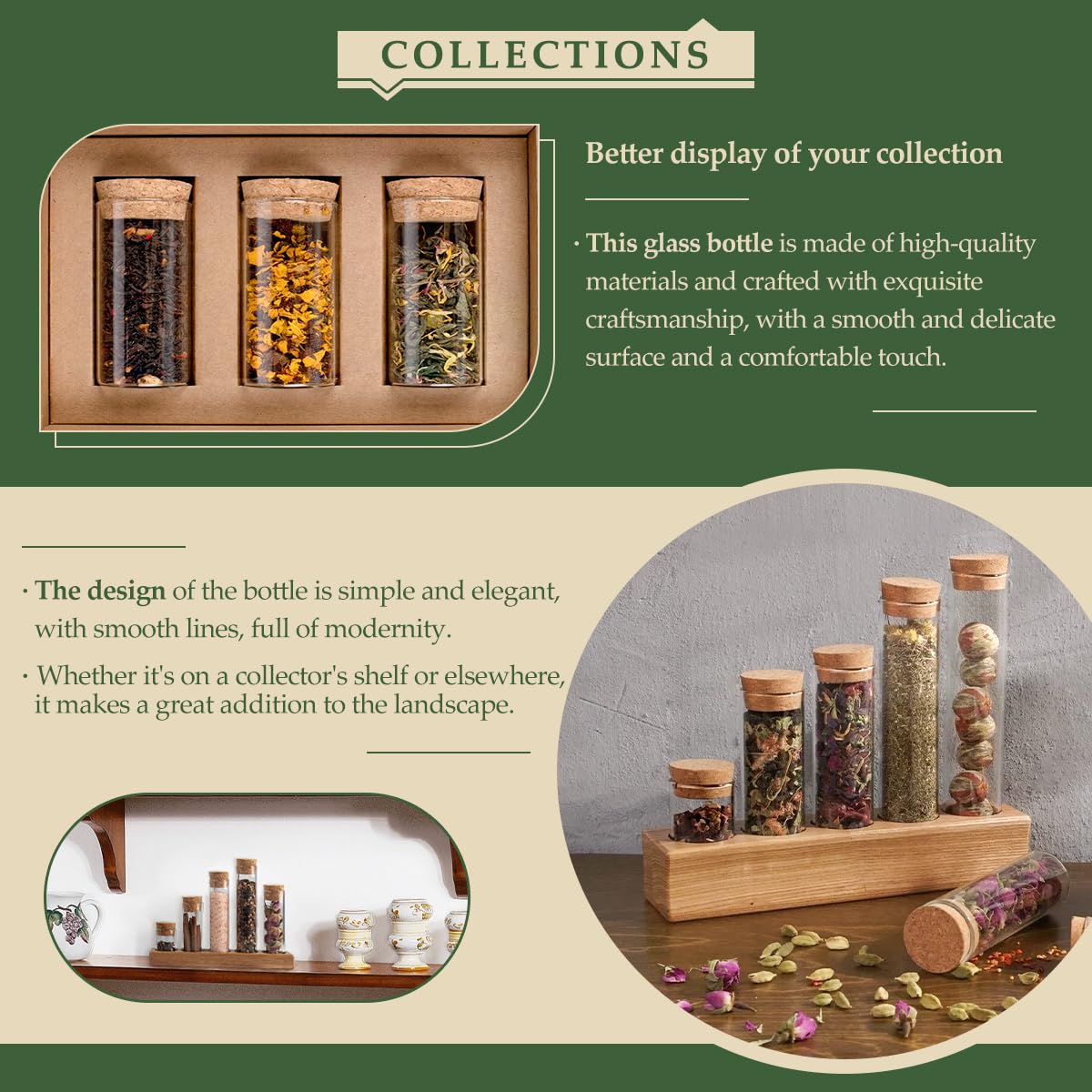80-Pack 0.61 oz (18 ml) Glass Bottles & Test Tubes with Cork Stoppers – for Spell Jars, Spice Storage, DIY Favors, Travel Memories, Plant Propagation – Empty Recyclable Containers for Crafts, Kitchen