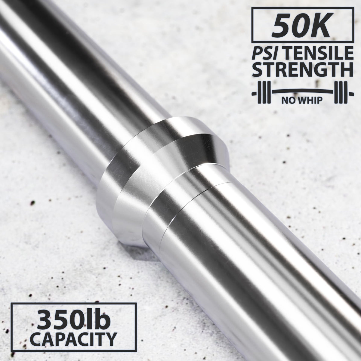 Synergee 1" Olympic Barbell Standard Weightlifting Barbell. 4.7'-foot Bar Weighing 5.58 KG/12.3 LB. Compatible with 1”-Opening Plates.