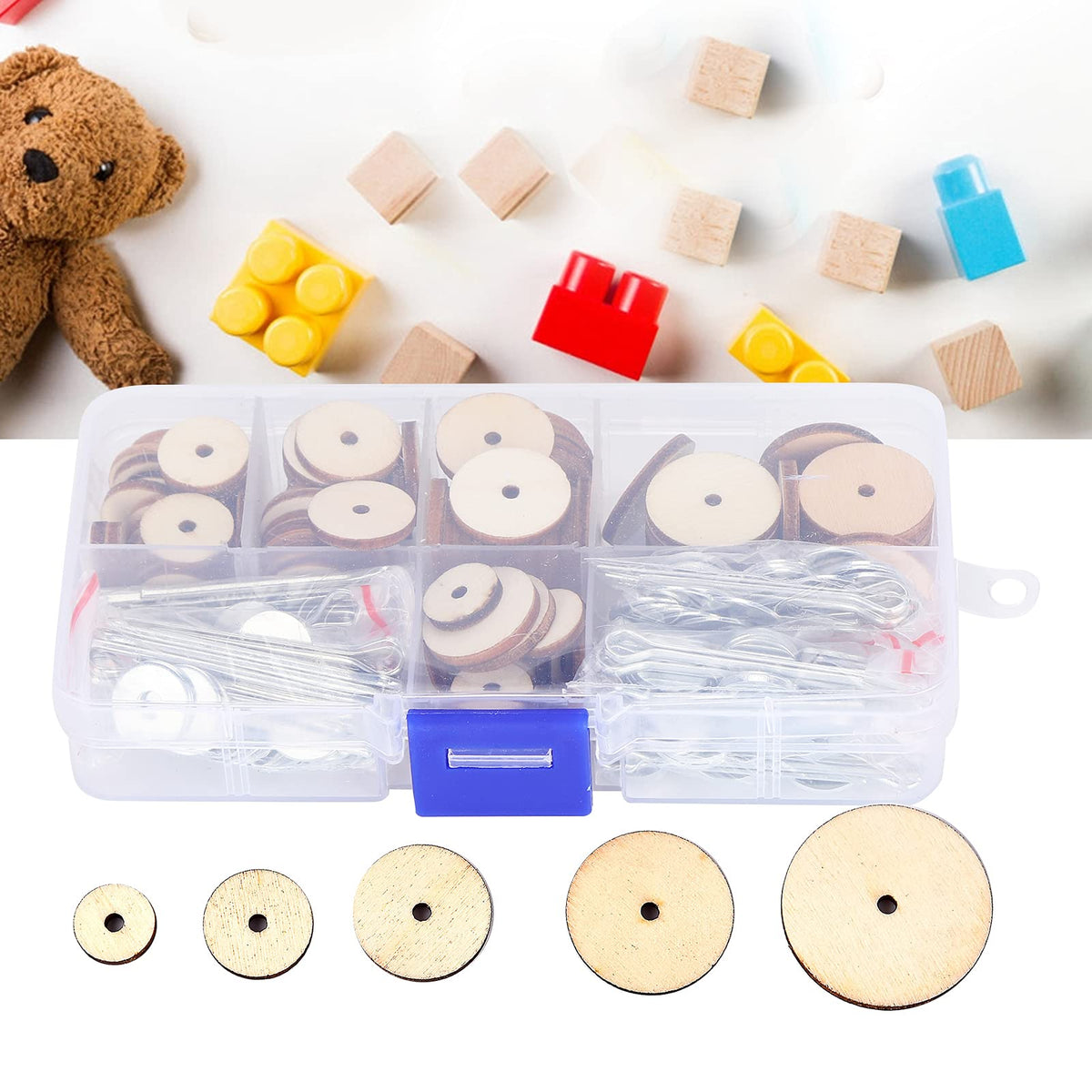 Doll Joints Set,Cotter pin Joints for Dolls Doll 45mm 12 mm Fiber Board Teddy Bear Joint Connector Making Supplies t pins Bears 25mm Toy Rotating disc 12mm 20mm Waldorf,Doll Making 50 Set Doll