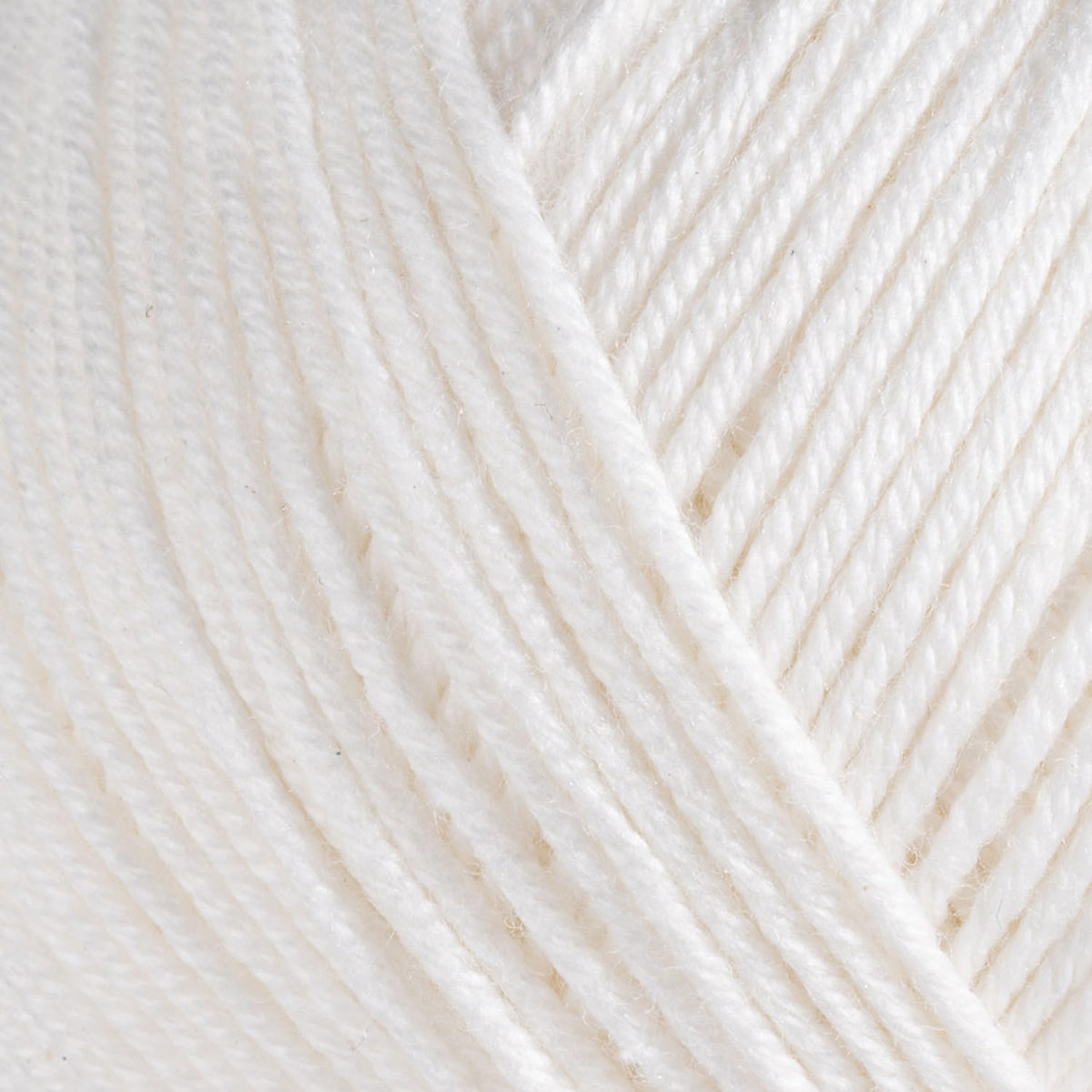 HobbyMia Baby Cotton Blend Yarn – Soft Sport Weight Yarn for Crochet & Amigurumi - 50g/180yds - 60% Cotton 40% Acrylic - Ideal for Baby & Knitting Proj. & 10 Stitch Markers(White, 4 Balls)