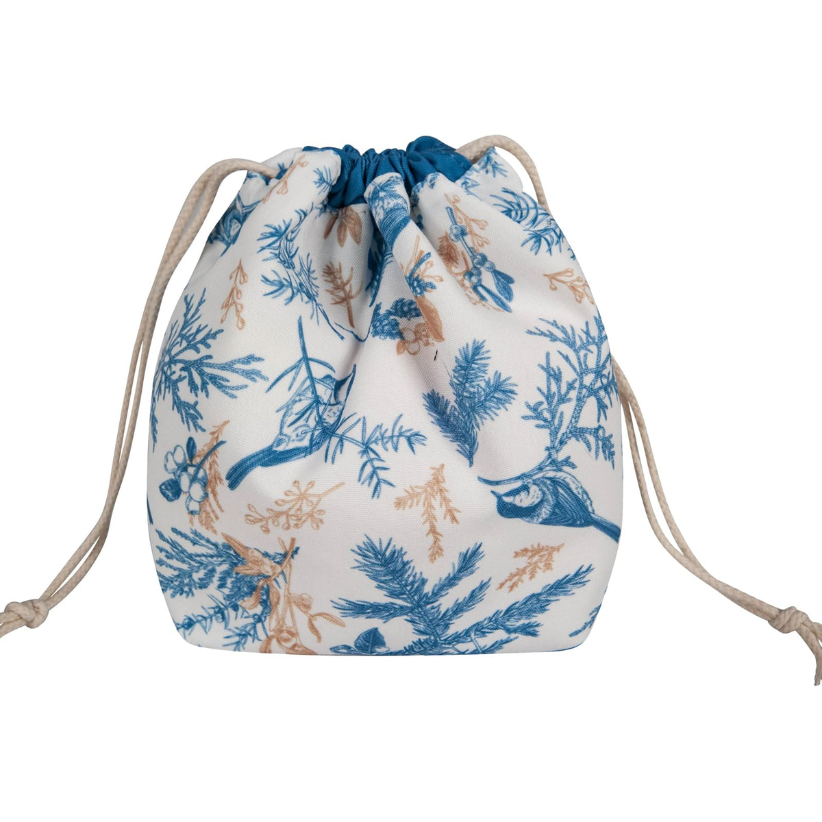 Remobia Hicol Tangle-Free Yarn Storage Bag - Divided Travel Crochet Bag for Knitting Needles, Hooks & Accessories, Cute Bird Pattern Craft Organizer (Gift for Knitters)