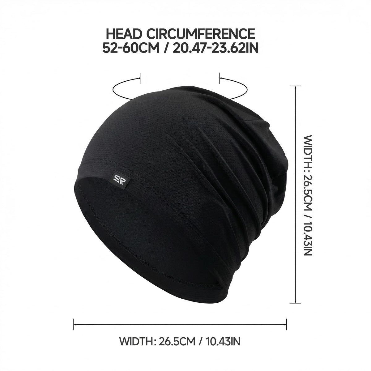 QINGLONGLIN 3Pcs Cooling Skull Cap for Men Women-Lightweight Breathable Beanie Hat, Thin Quick Dry Running Cap for Cycling