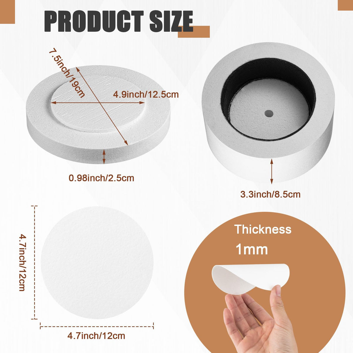 Tujoe 1 Pcs Large Microwave Kiln with 50 Pcs Kiln Paper Professional Glass Jewelry DIY Tools Pottery Kit for Home Use Glass Fusing Melting Jewelry Making Fuseworks Beginners