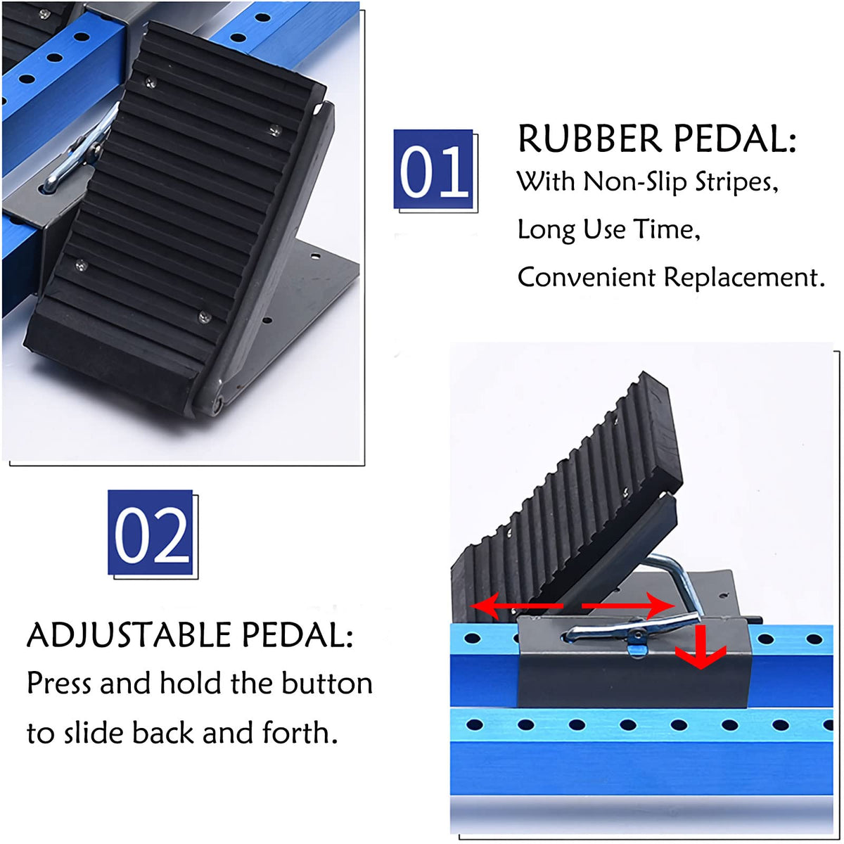 Supvision Starting Block Track Field with Carry Bag Multi-Function Track Starting Blocks for Sprinting 6 Angle Adjustable Aluminum Running Blocks Suitable for Athletics Plastic Runway Cinder Track