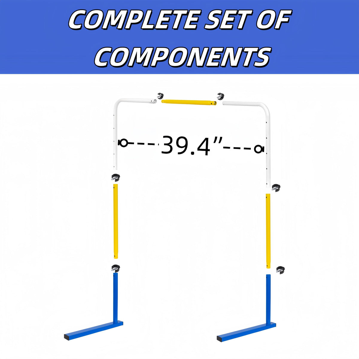 Adjustable Height Hurdles Training Equipment, 2Pcs Metal Practice Hurdles Track and Field for Kids, Youth and Adults Agility Training, Jumping Speed Hurdles for Football, Soccer, Basketball, Dogs