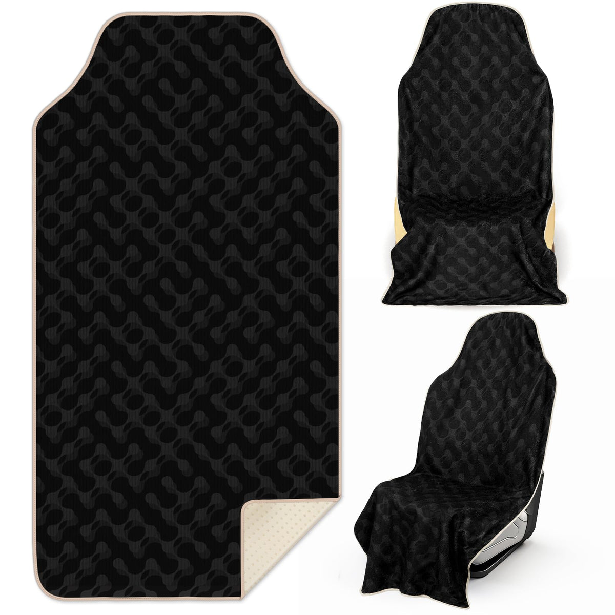 Lonfliness 1PCS Car Seat Cover Towel Non Slip Front Seat Car Seat Towel Athletic Running Towel Washable Seat Cover for Gym Workout Sweat Outdoor Sport Beach Hiking Yoga (Midnight)