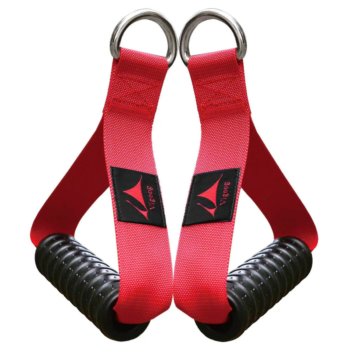 Vigoog Heavy Duty Gym Workout Handles Attachment for Cable Machine,Resistance Band,Pulley System Home Exercise Equipment, Comfortable and Stronger Grip
