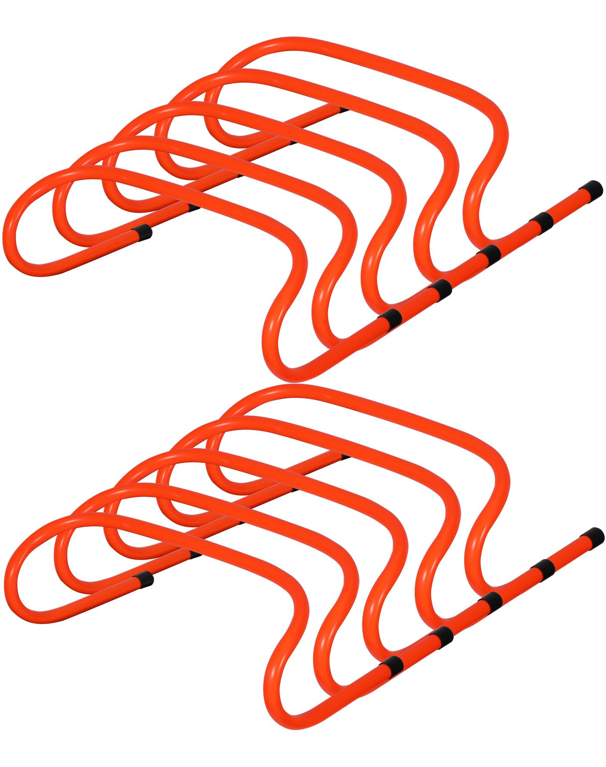 Lineslife 10 Pcs 6" Agility Training Hurdles,Speed Training Hurdles - Includes Agility Hurdles,Soccer Training Equipment for Youth Adults