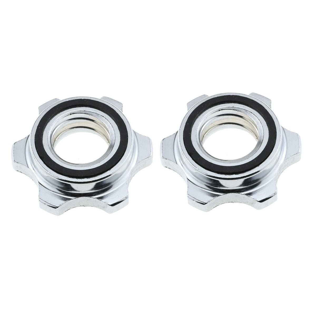 E-outstanding Barbells Hex Nut 2PCS 1nch/25mm Spin Lock Collar Screws Dumbbell Spinlock Collars