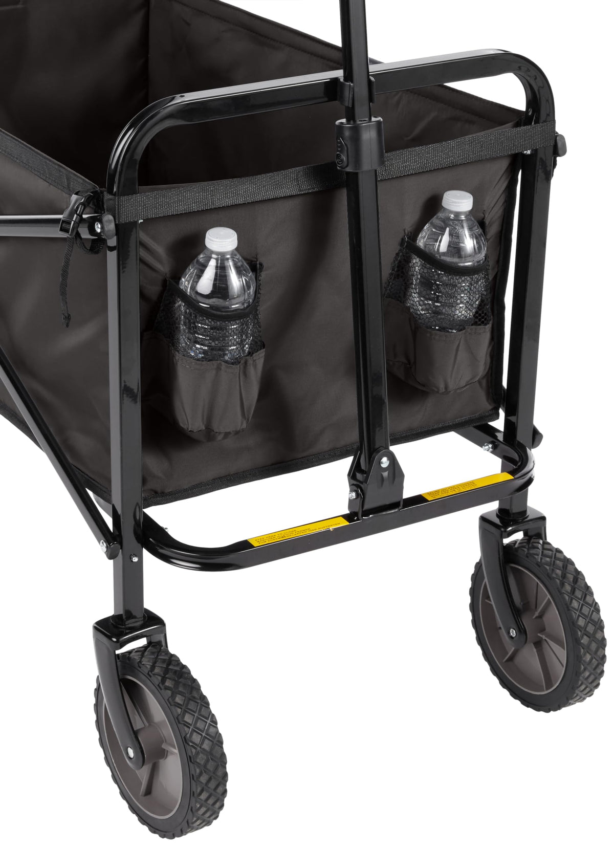 Amazon Basics Collapsible Heavy Duty Utility Wagon for Outdoor Sports, Camping, Garden, and Shopping, 265 Pounds Capacity, 27.6 x 40.9 x 20 inches, Black