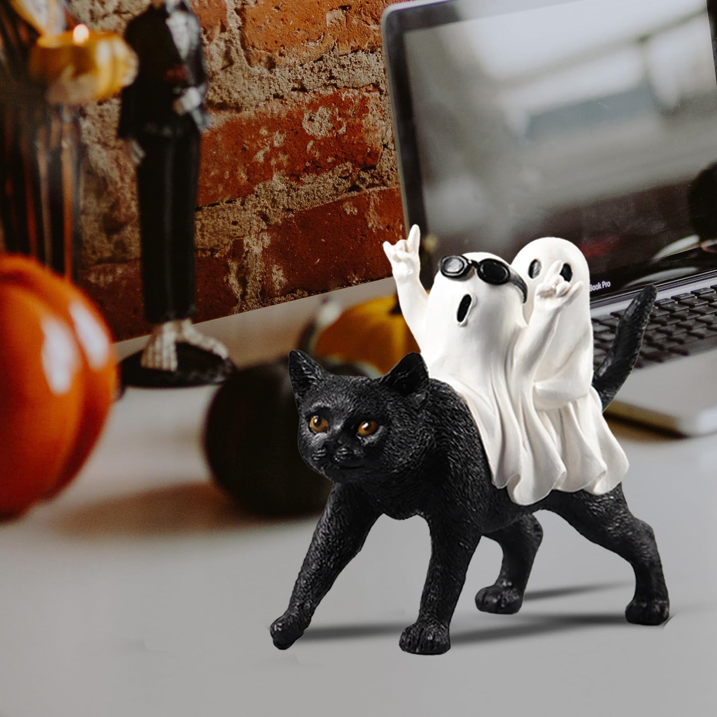 PAJH Halloween Decorations Indoor Ghost Gifts, Rock n Roll Ghost