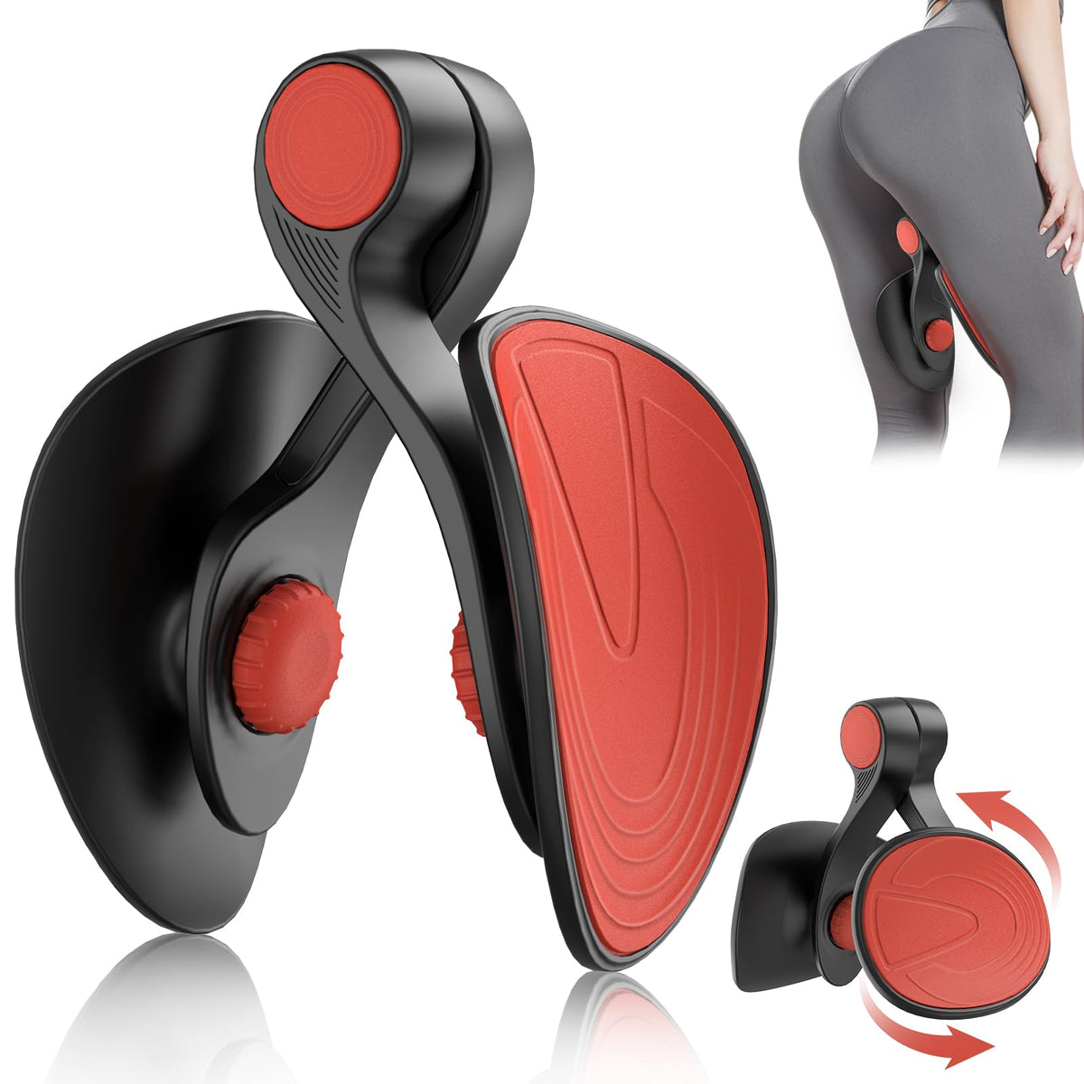 Kegel Exerciser, Pelvic Floor Muscle Exercise Devices for Women, Inner Thigh Exerciser Leg Workout Equipment Thigh Trainer for Male Hip Trimmer Inner Thigh Toner Workout